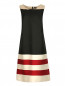 Платье прямого фасона с узором "полоска" Marina Rinaldi  –  Общий вид