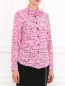 Блуза из шелка с узором Moschino Cheap&Chic  –  Модель Верх-Низ