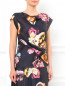Блуза из шелка с цветочным узором Max Mara  –  Модель Верх-Низ