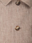 Куртка-рубашка из льна с узором LARDINI  –  Деталь
