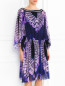 Платье из шелка с узором свободного кроя Barbara Bui  –  Модель Верх-Низ
