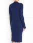 Платье-миди из шерсти фактурной вязки Mo&Co  –  Модель Верх-Низ1