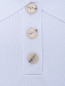 Трикотажное поло из смешанной вискозы Nina Ricci  –  Деталь