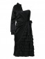 Платье-фуляр из шелка асимметричного кроя Moschino  –  Общий вид