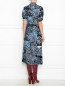Трикотажное платье миди с цветочным принтом Paul Smith  –  МодельВерхНиз1