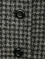 Пальто из шерсти и мохера с узором и аппликацией из перьев и пайеток Michael Kors  –  Деталь