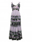 Платье-макси с цветочным узором Alberta Ferretti  –  Общий вид