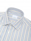 Рубашка из хлопка с узором полоска Giampaolo  –  Деталь