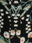 Платье-миди из шелка с узором Burberry  –  Деталь