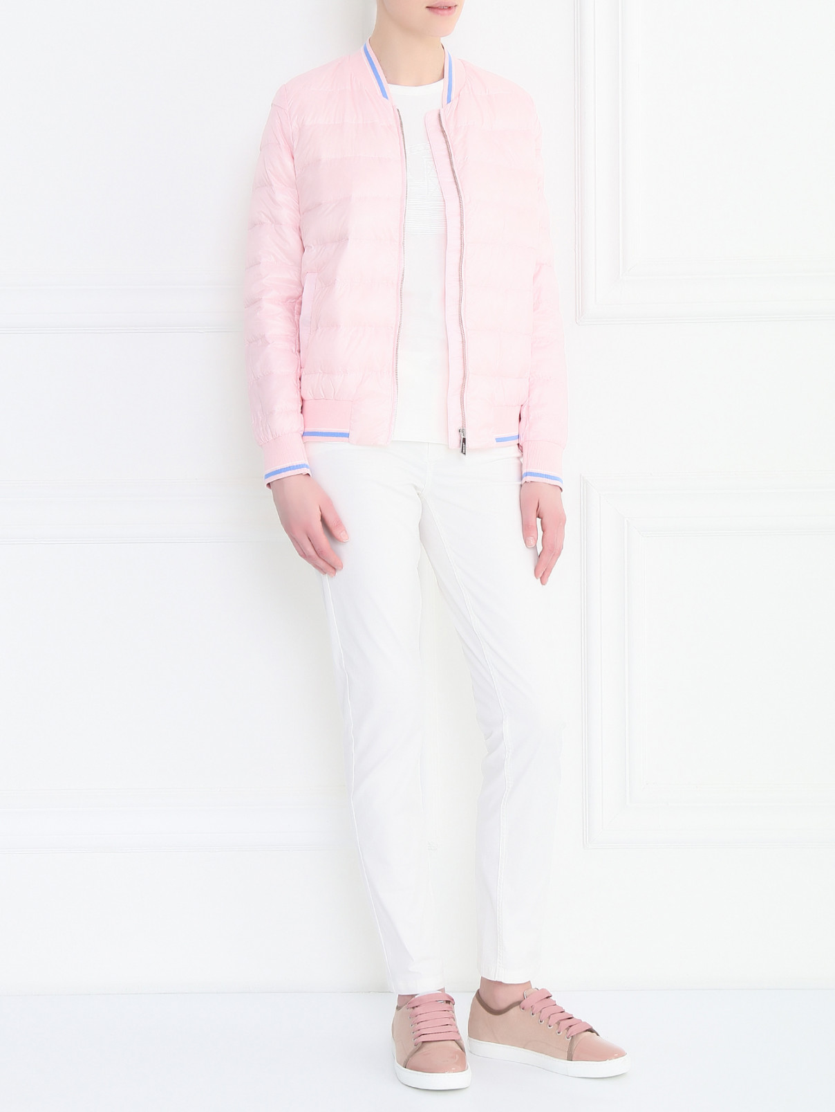 Куртка на молнии с карманами BOSCO  –  Модель Общий вид  – Цвет:  Розовый