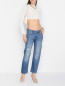 Укороченные джинсы из хлопка Calvin Klein  –  МодельОбщийВид