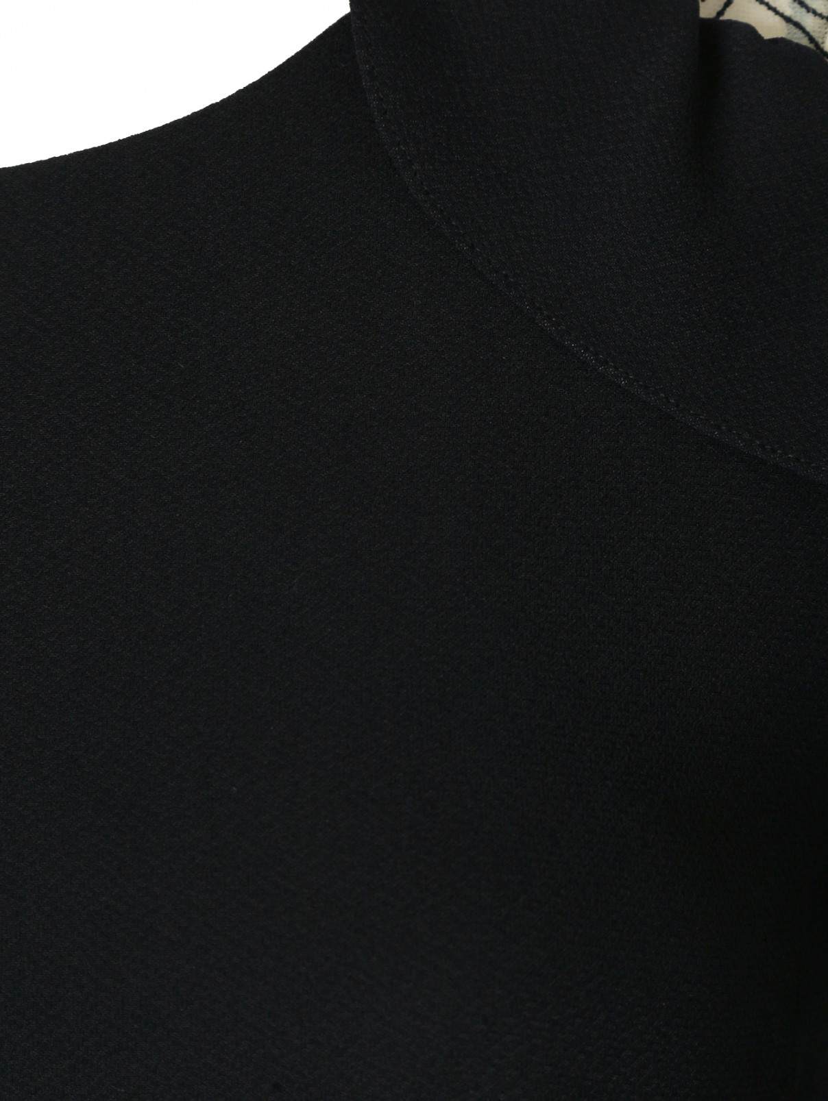Платье-макси с декоративными воланами на рукавах Jenny Packham  –  Деталь1  – Цвет:  Синий