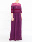 Платье-макси из хлопка с кружевными вставками Alberta Ferretti  –  Модель Общий вид