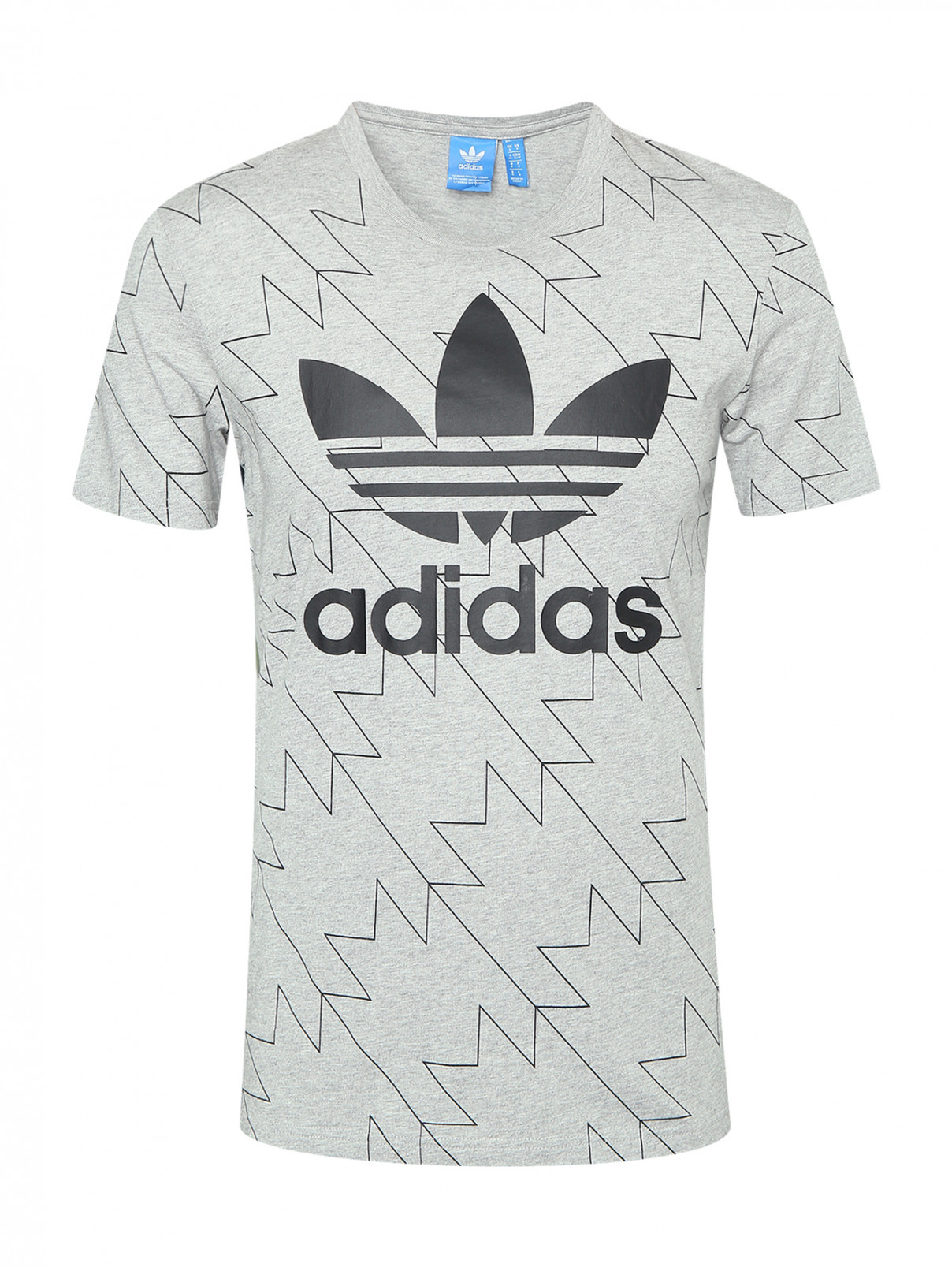 Футболка из хлопка с логотипом Adidas Originals  –  Общий вид
