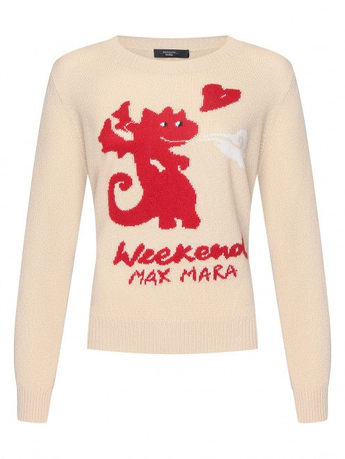 Свитер из кашемира с вышивкой Weekend Max Mara - Общий вид