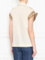 Рубашка из хлопка с коротким рукавом Alberta Ferretti  –  МодельВерхНиз1