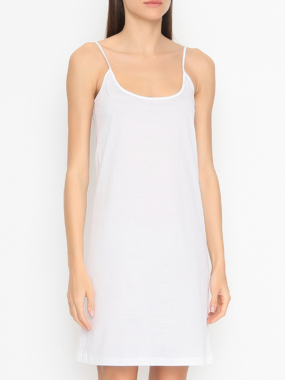 Платье из хлопка однотонное Shade  –  МодельВерхНиз  – Цвет:  Белый