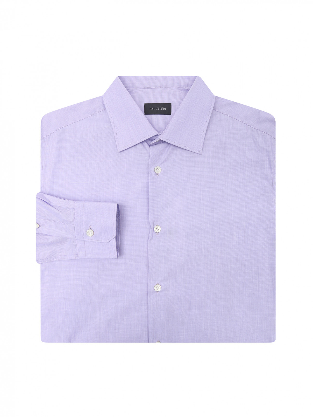 Рубашка из хлопка однотонная Pal Zileri  –  Общий вид