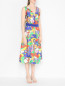 Шелковое платье с узором Moschino  –  МодельВерхНиз