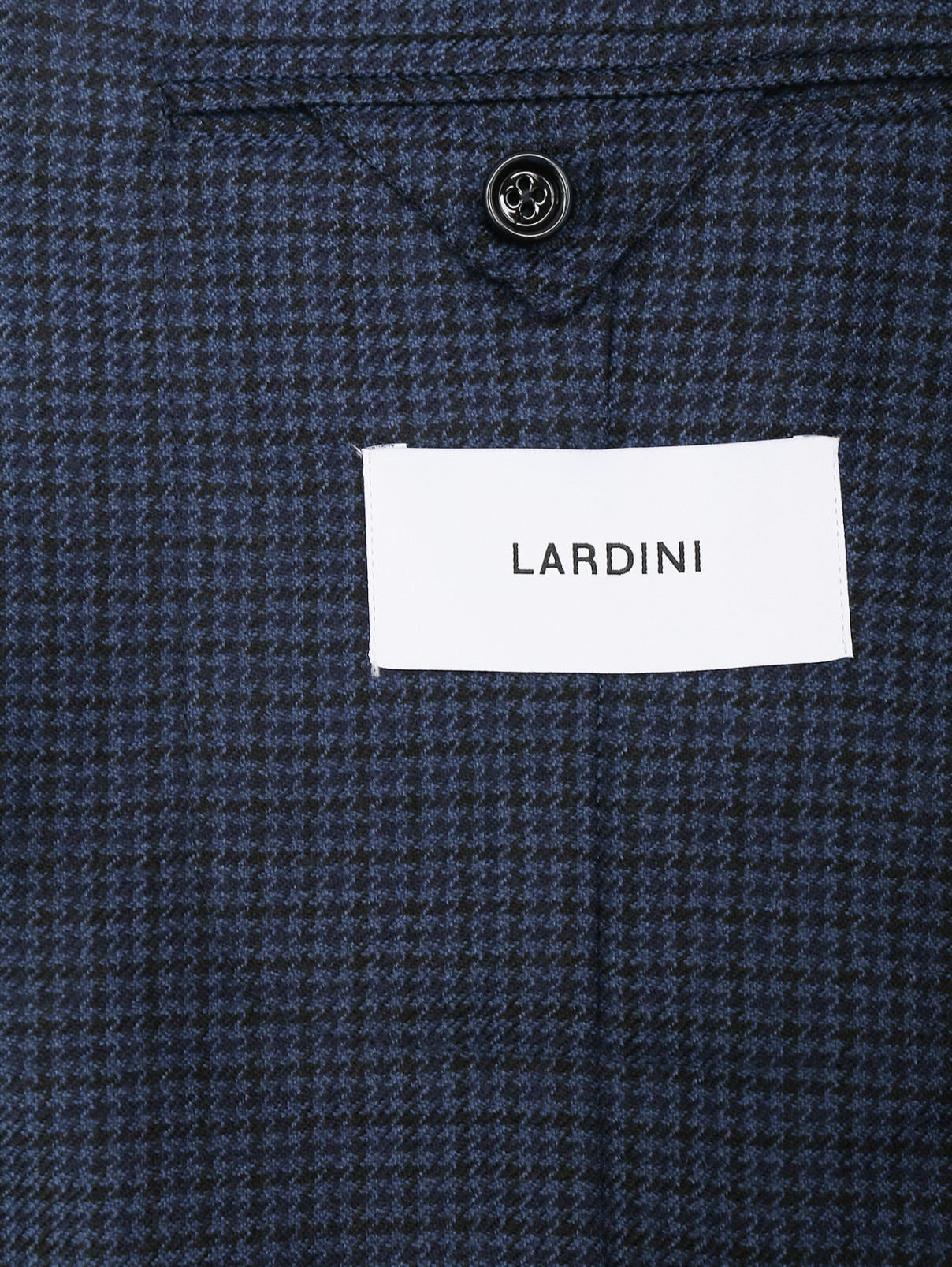 Пиджак из шерсти LARDINI  –  Деталь2  – Цвет:  Синий