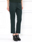 Узкие эластичные брюки с высокой посадкой и боковыми карманами Jil Sander  –  Модель Верх-Низ