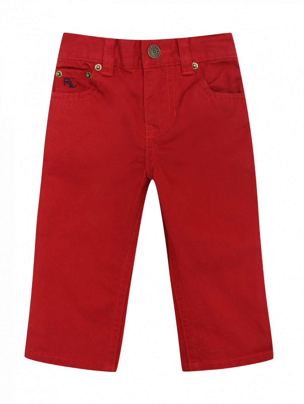 Джинсы из цветного денима Ralph Lauren  –  Общий вид  – Цвет:  Красный