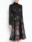 Платье-миди из смешанного шелка с цветочным узором Antonio Marras  –  МодельВерхНиз
