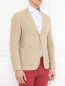 Пиджак из хлопка с накладными карманами Emporio Armani  –  Модель Верх-Низ