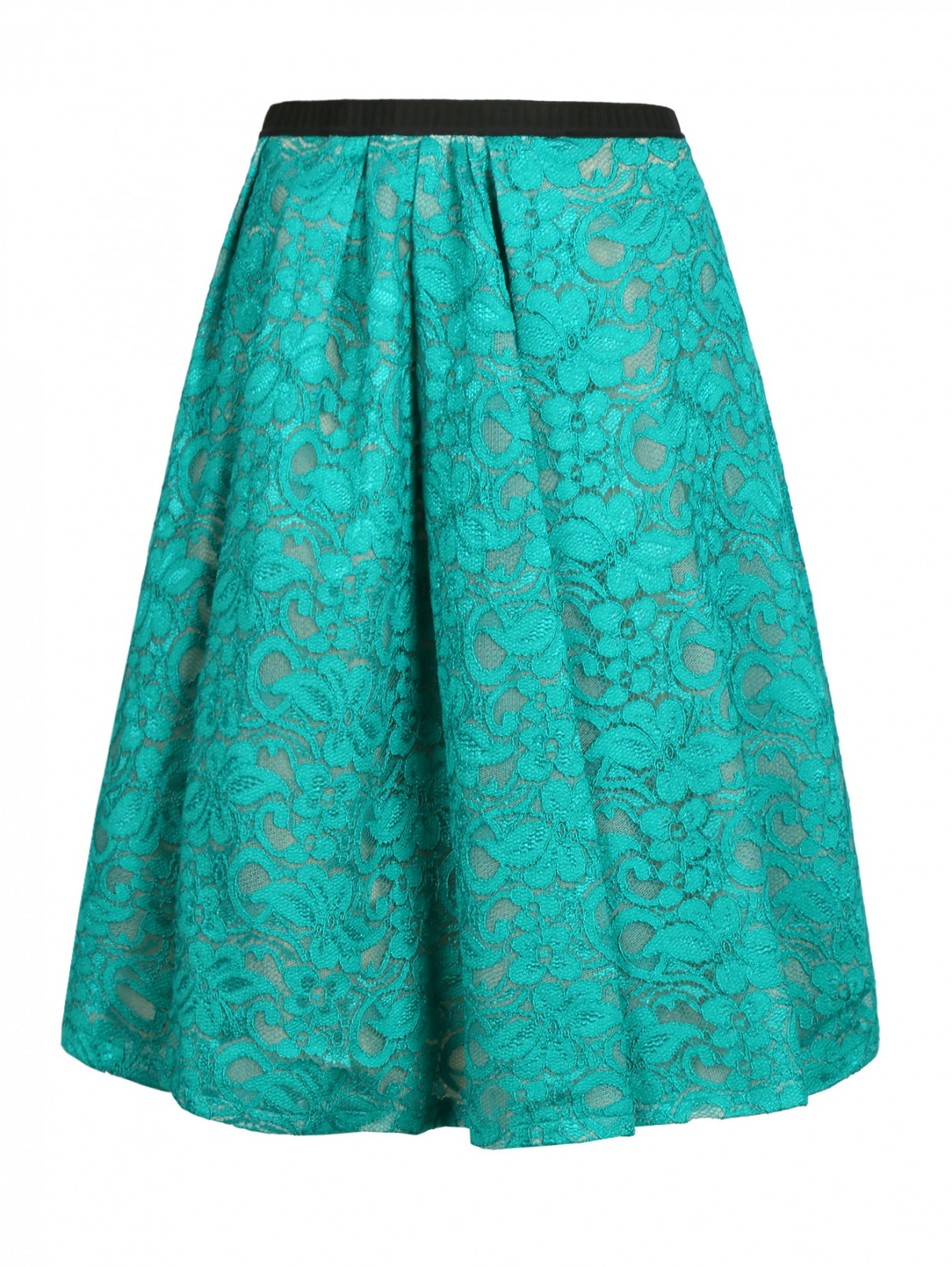 Кружевная юбка-солнце Antonio Marras  –  Общий вид  – Цвет:  Зеленый