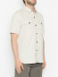 Рубашка из хлопка с накладными карманами Isaia  –  МодельВерхНиз