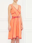 Шелковое платье с контрастной окантовкой Sportmax  –  Модель Верх-Низ