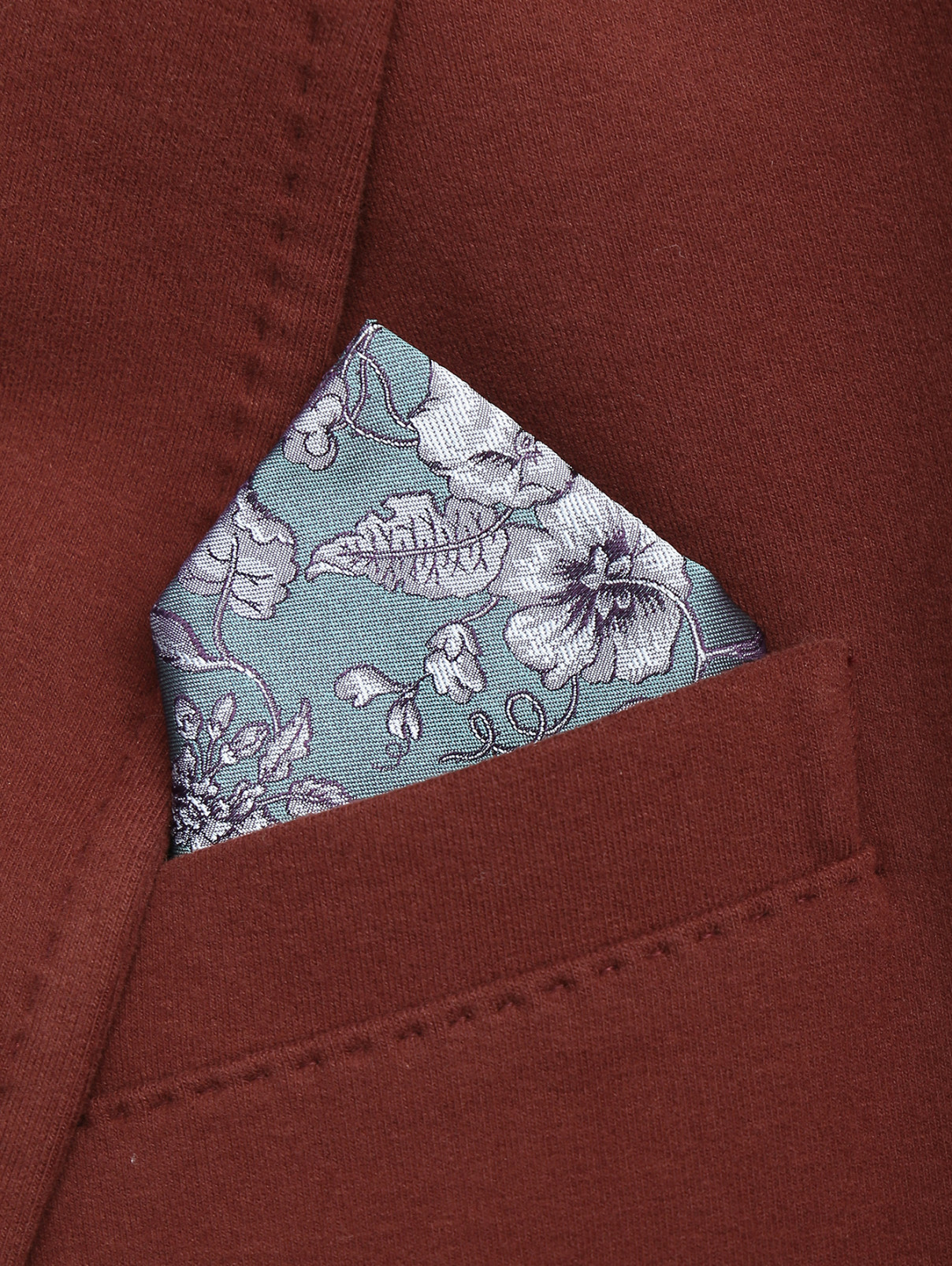 Карманный платок из шелка с узором Pal Zileri  –  МодельОбщийВид  – Цвет:  Узор