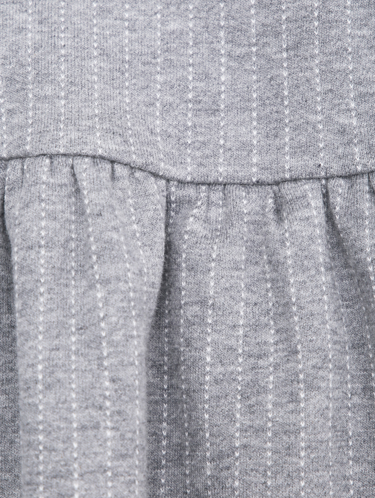 Хлопковая блуза с сеткой Il Gufo  –  Деталь  – Цвет:  Серый