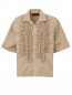 Блуза из хлопка с драпировкой Dsquared2  –  Общий вид