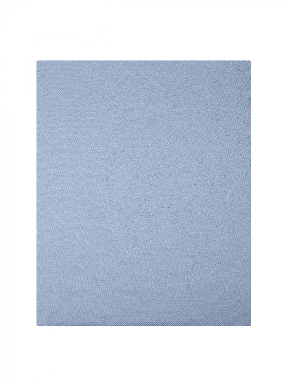 Платок из хлопка с узором Weekend Max Mara  –  Общий вид  – Цвет:  Синий