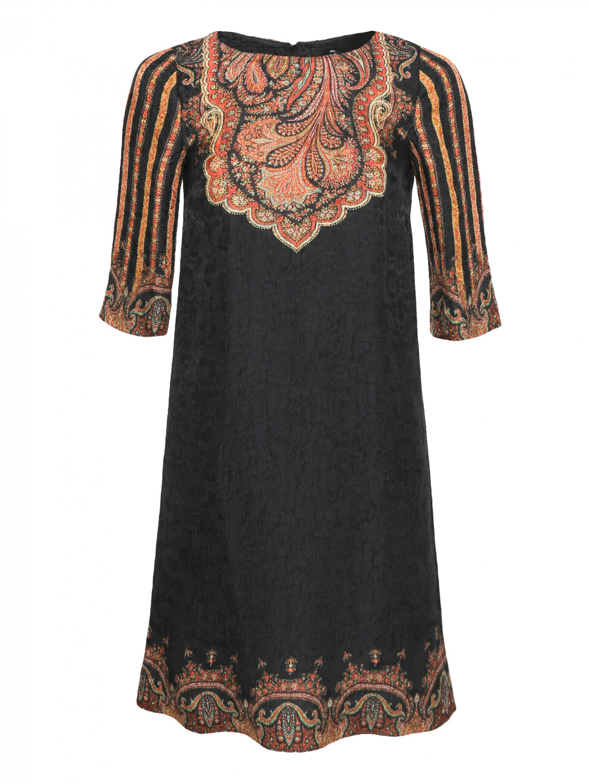 Платье прямого кроя с узором Etro  –  Общий вид  – Цвет:  Узор
