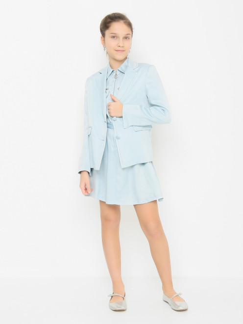 Однобортный жакет на пуговицах Ermanno Scervino Junior - МодельОбщийВид