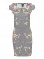Платье из хлопка с цветочным узором MC Alexander McQueen  –  Общий вид