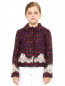 Жакет из шерсти и хлопка со вставками из кружева Dolce & Gabbana  –  Модель Верх-Низ