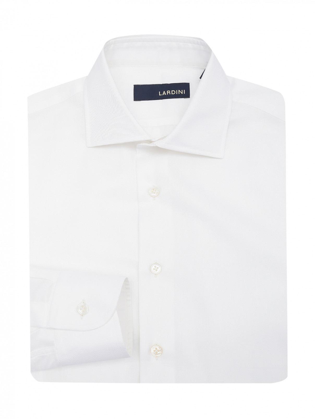 Рубашка LARDINI  –  Общий вид  – Цвет:  Белый