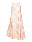 Платье-миди свободного кроя с цветочным узором P.A.R.O.S.H.  –  Общий вид