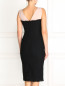 Платье-футляр из шерсти декорированное вышивкой Moschino Cheap&Chic  –  Модель Верх-Низ1