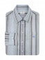 Рубашка из льна и хлопка в полоску Etro  –  Общий вид