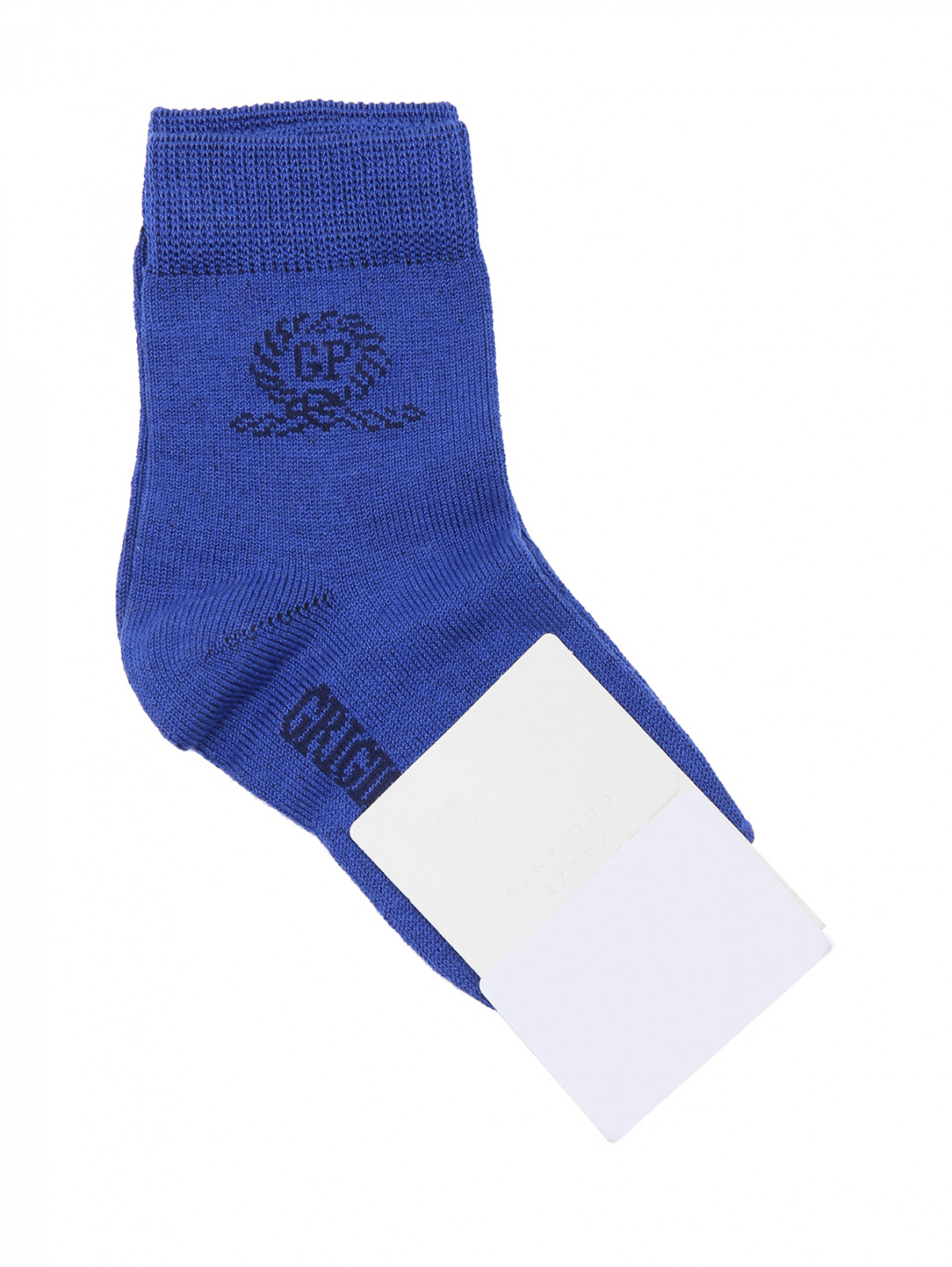 Носки из хлопка с контрастными вставками La Perla  –  Общий вид  – Цвет:  Синий