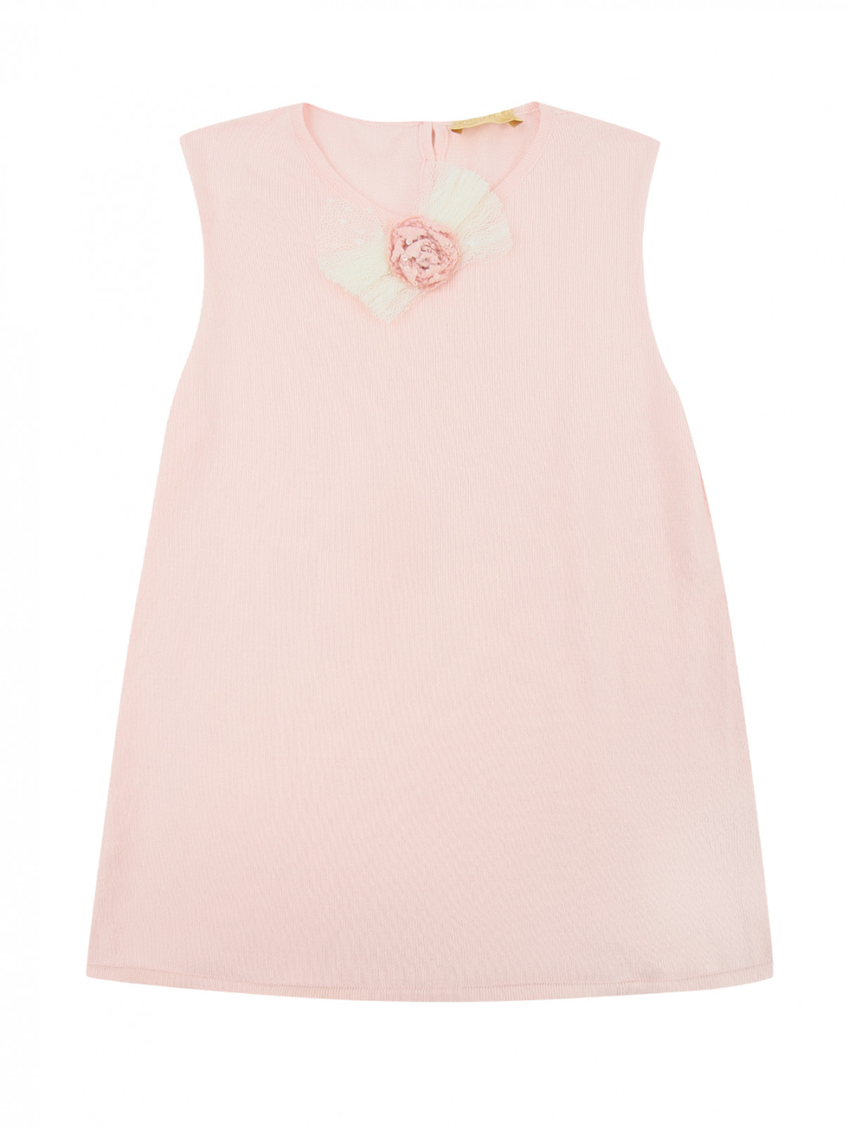 Платье из хлопка I Pinco Pallino  –  Общий вид  – Цвет:  Розовый