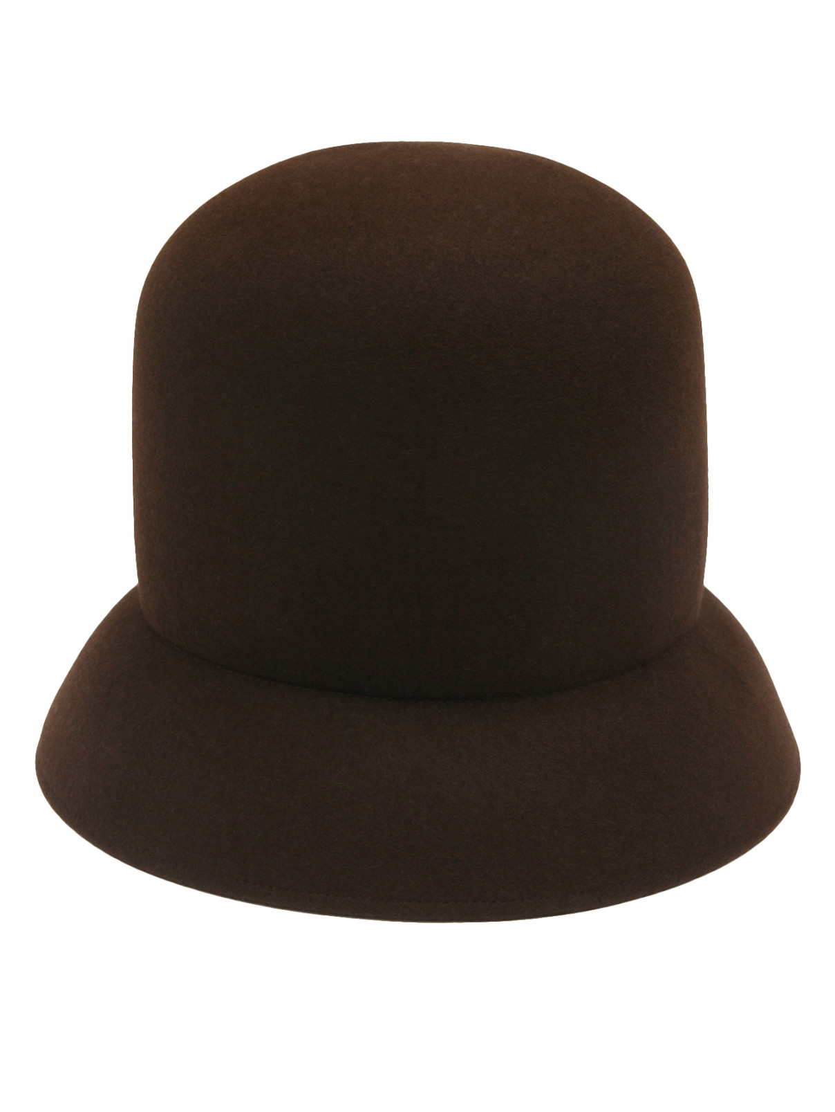 Фетровая шляпа из шерсти Nina Ricci  –  Общий вид  – Цвет:  Коричневый