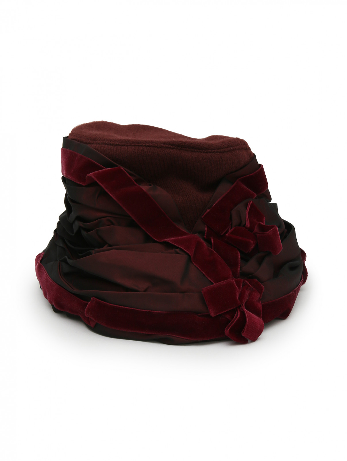 Шляпа из шерсти с декором I Pinco Pallino  –  Общий вид  – Цвет:  Красный