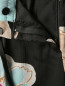 Брюки свободного кроя на резинке с узором и боковыми карманами Armani Collezioni  –  Деталь1