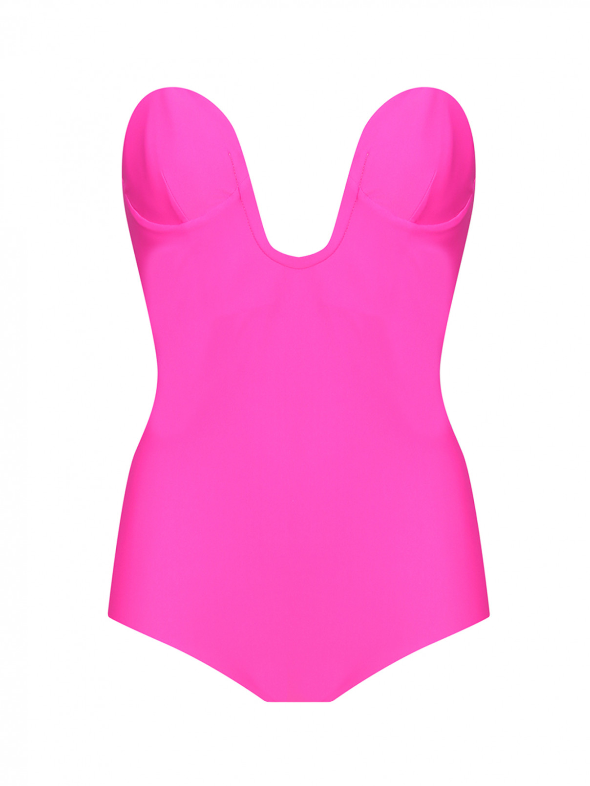 Слитный купальник N21  –  Общий вид  – Цвет:  Розовый
