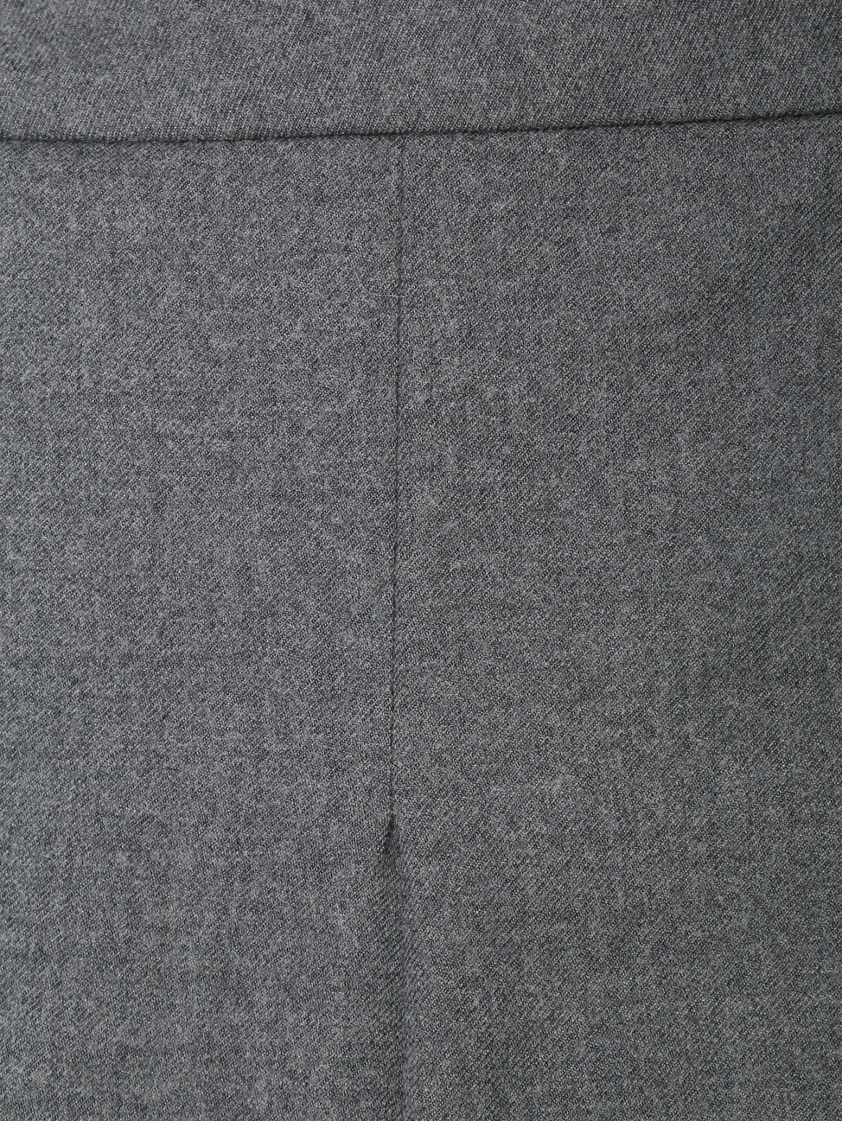 Плиссированная юбка из шерсти Sportmax  –  Деталь  – Цвет:  Серый